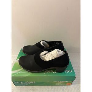 Easy Street black shoes‎ size 8 Sal zipper ankle New